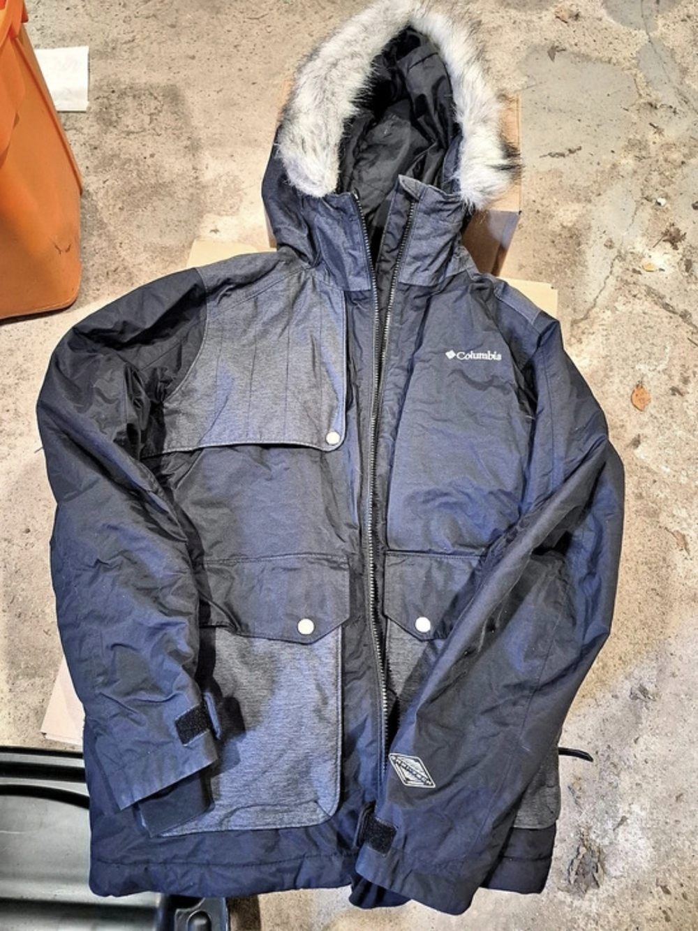 Columbia Women's Winter Jacket Blue & Grey Large